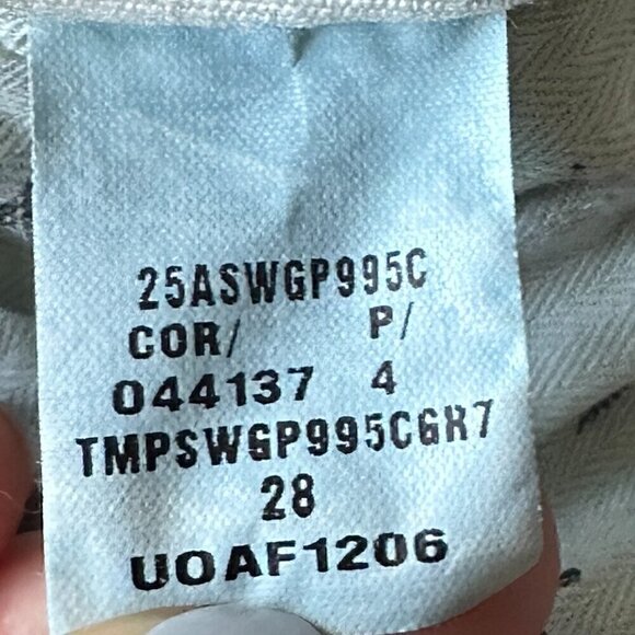 Anthropologie Holding Horses Straight Cropped Boyfriend Distressed Jeans Size 28 - Picture 13 of 13